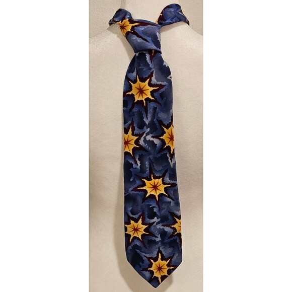 100% SILK GRATEFUL DEAD RARE BLUE COLOR "DARK STAR SECOND SET "TIE - Picture 1 of 10